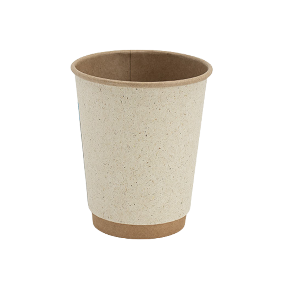 KUBEK PAP. TERMICZNY 300 ML (5510) KRAFT / TRAWA SUP MULTI (S-1)